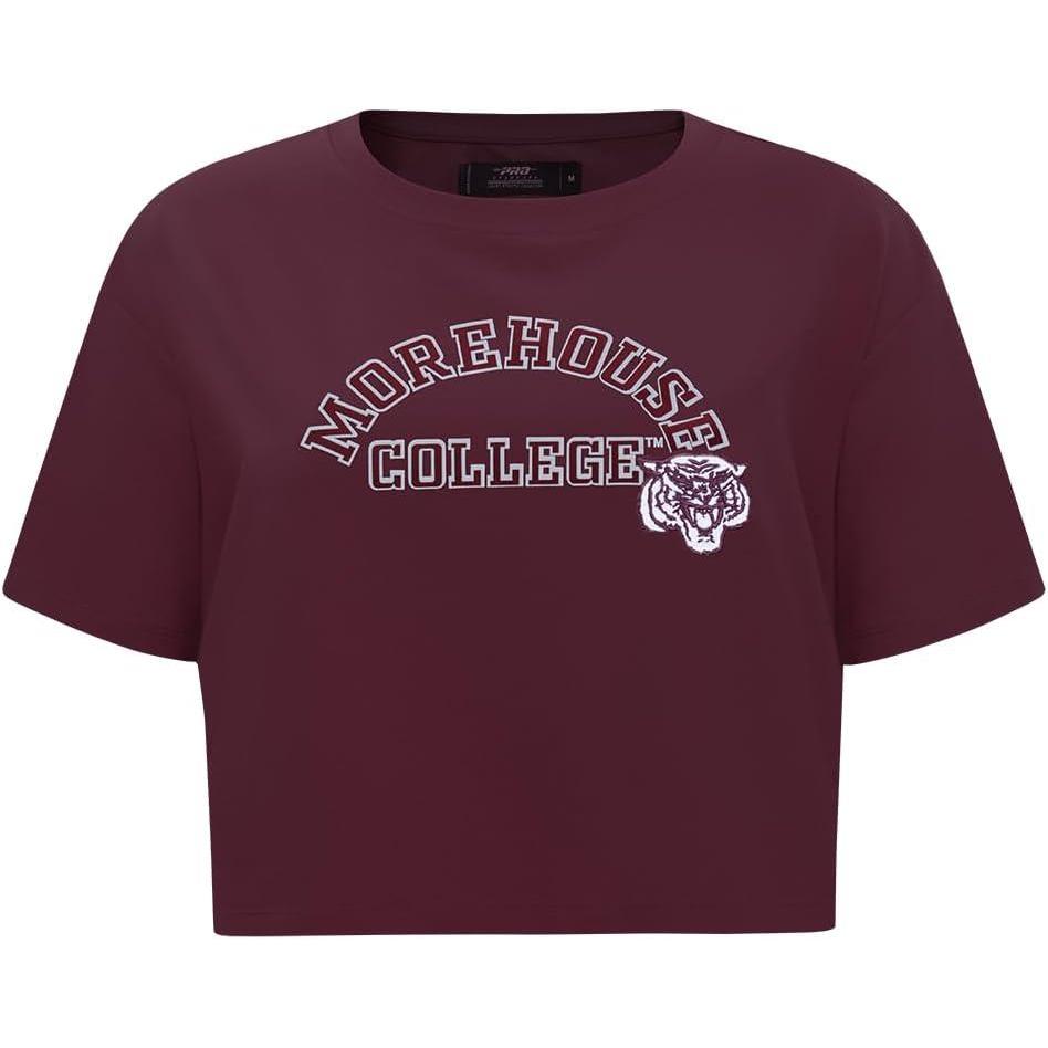 imagePro Standard NCAA Womens Womens College Classic Essentials Cotton Short Sleeve Boxy TeeWine