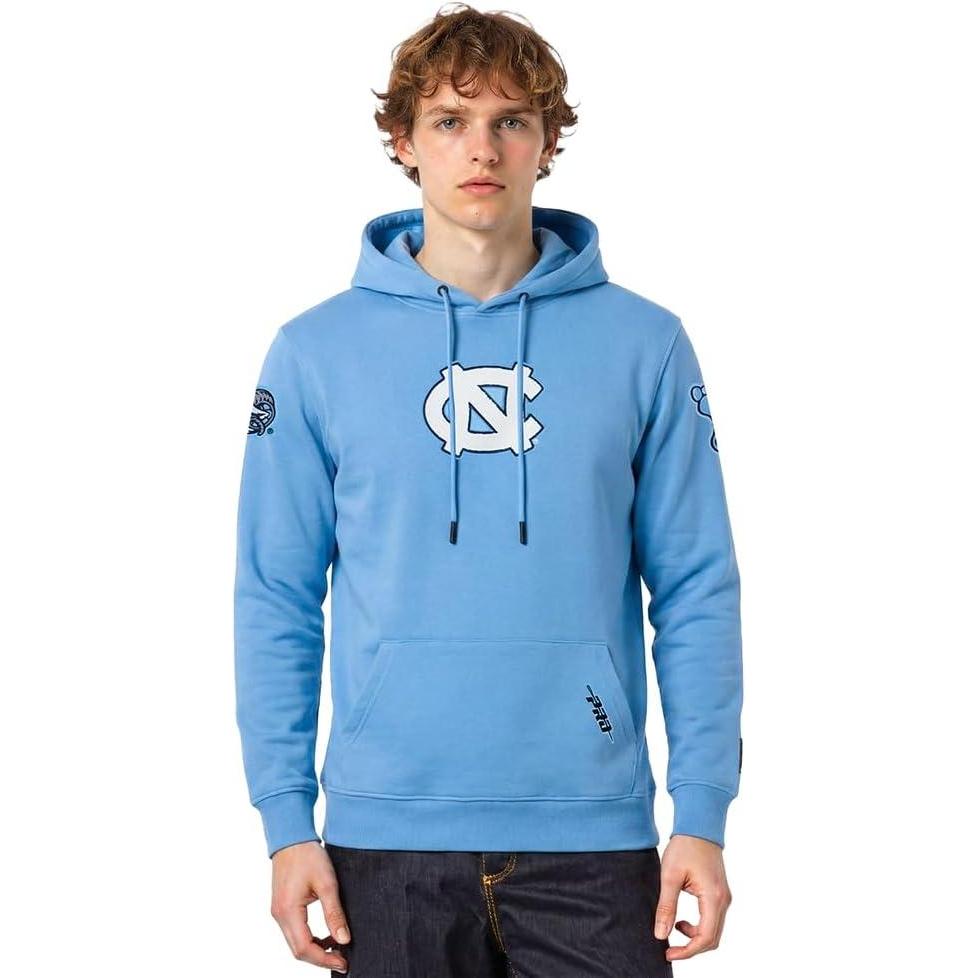 imagePro Standard NCAA mens Mens College Classic Chenille Brushed Back French Terry Pull Over HoodieUniversity Blue