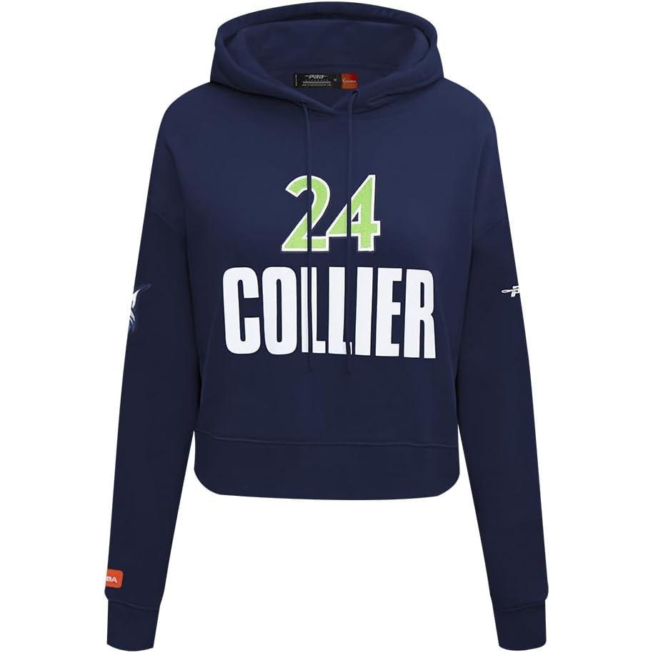 imagePro Standard Womens WNBA Minnesota Lynx Classic Player Name And Number Cropped Pullover HoodieMidnight Navy