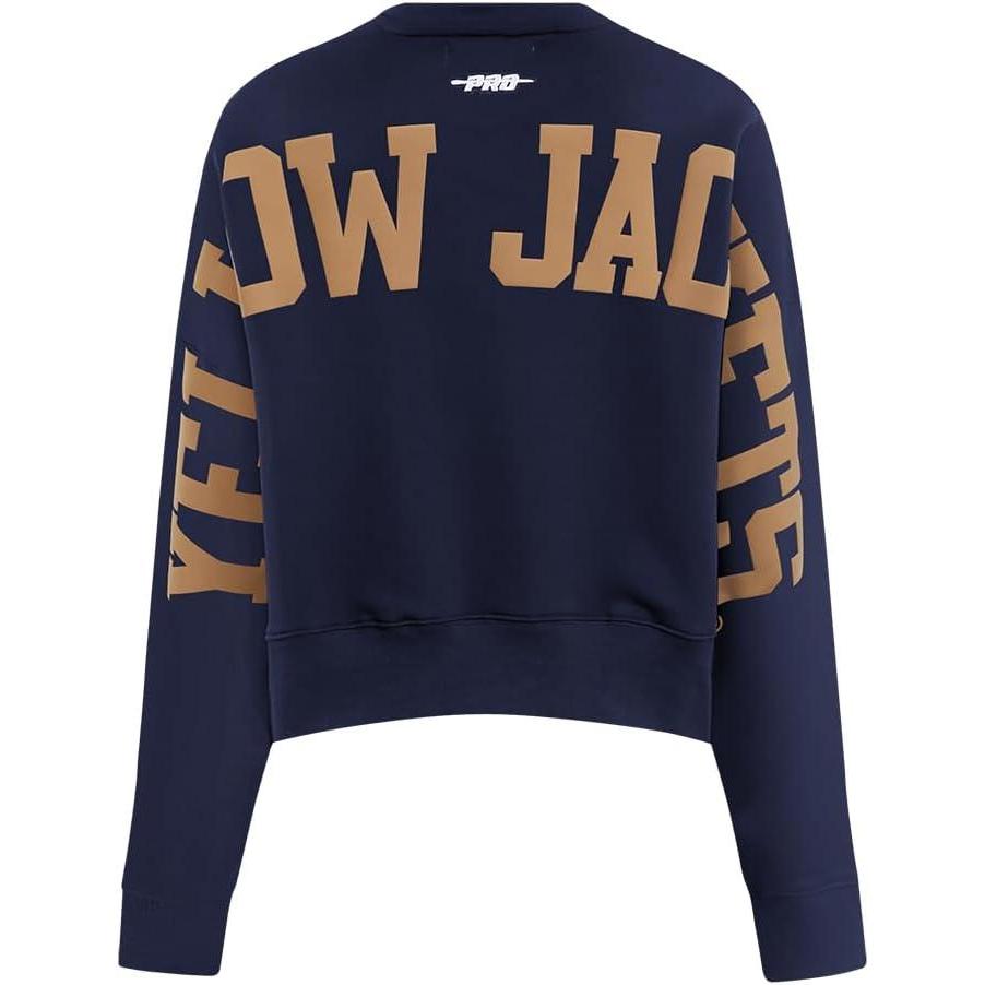imageWomens College Wingspan Brushed Back French Terry Crewneck SweatshirtMidnight Navy