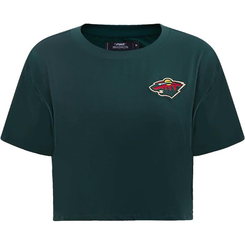 imageWomens NHL Classic Chenille Cotton Short Sleeve Boxy TeeForest Green