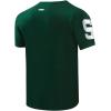 Pro Standard Mens Michigan State University Classic Chenille Short Sleeve Tee Forest Green XL