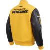 Pro Standard Mens NHL Classic Varsity Jacket(Yellow/Black)