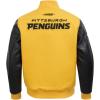 Pro Standard Mens NHL Classic Varsity Jacket(Yellow/Black)