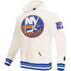 Pro Standard Men’s NHL Retro Classics Brushed Back French Terry Pull Over Hoodie(Eggshell/Royal Blue)