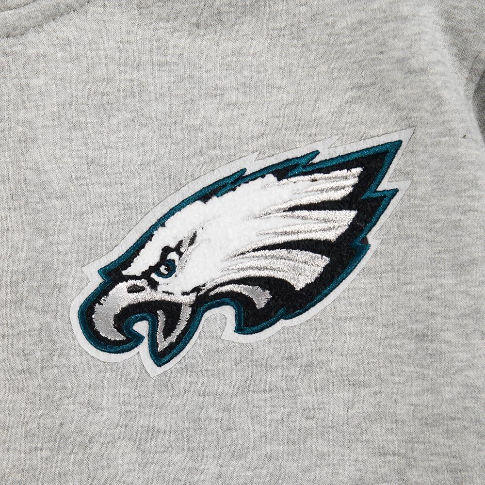 imagePro Standard Big Girls NFL Classic Essentials Full Zip HoodieHeather Grey