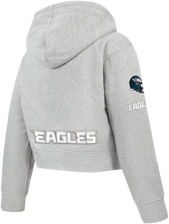 imagePro Standard Big Girls NFL Classic Essentials Full Zip HoodieHeather Grey