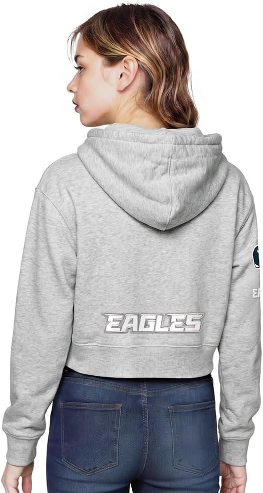 imagePro Standard Big Girls NFL Classic Essentials Full Zip HoodieHeather Grey