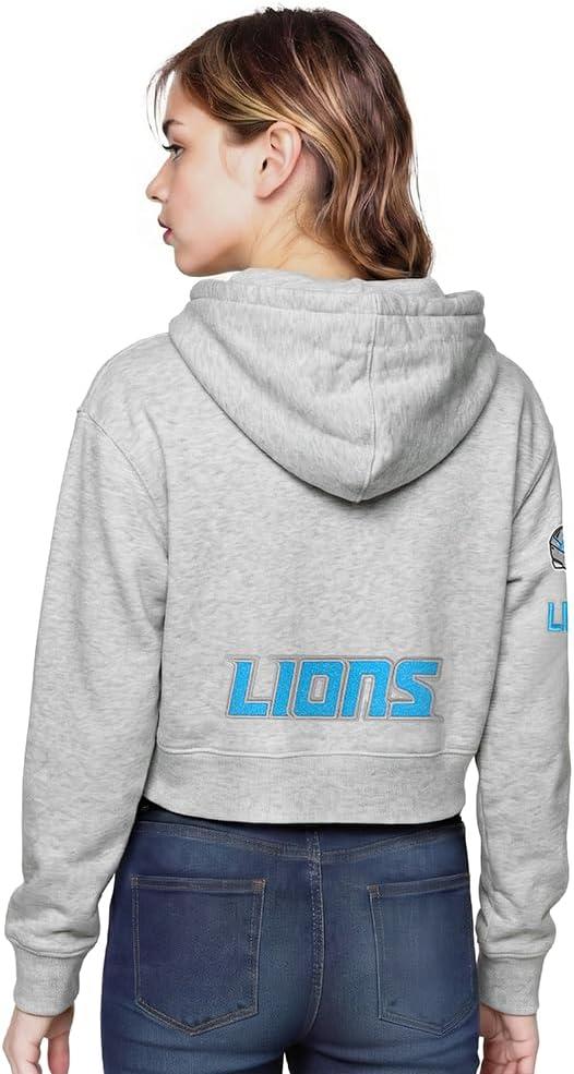imagePro Standard Big Girls NFL Classic Essentials Full Zip HoodieHeather Grey