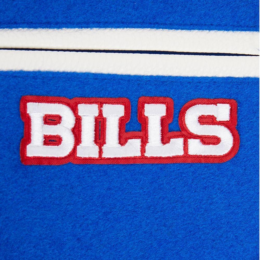 imagePro Standard Little Boys NFL Classic Chenille Varsity JacketRoyal BlueWhite