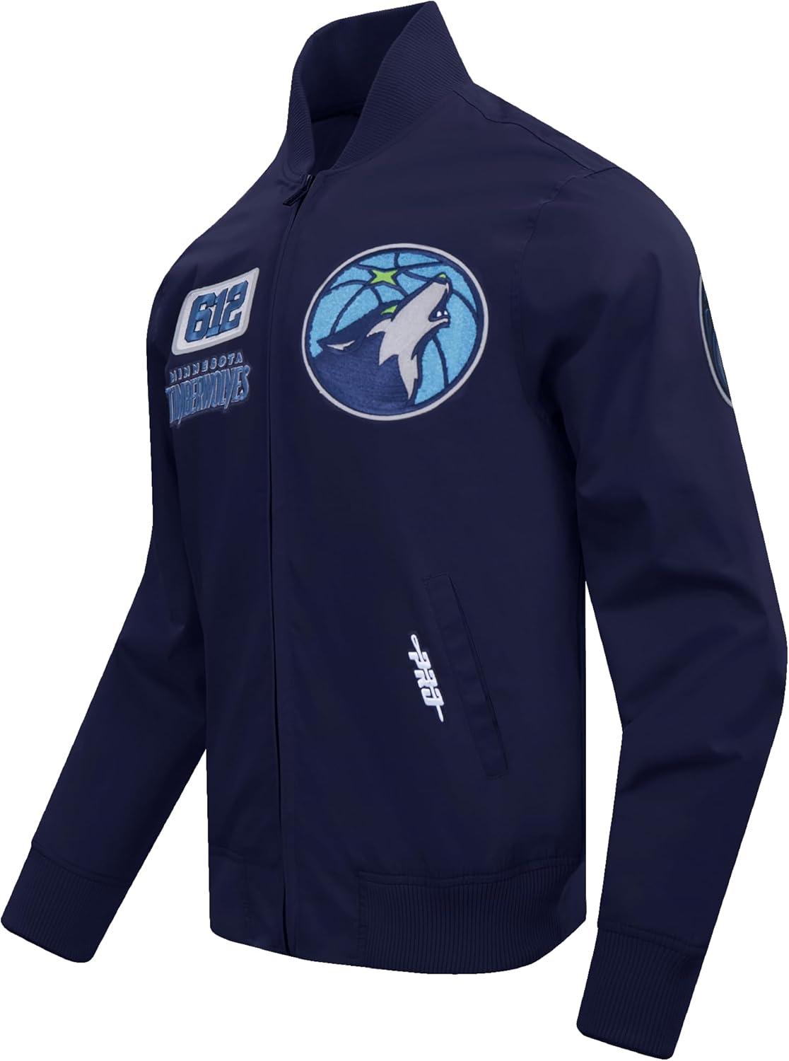 imagePro Standard Mens NBA Mash Up Satin JacketBlackGray