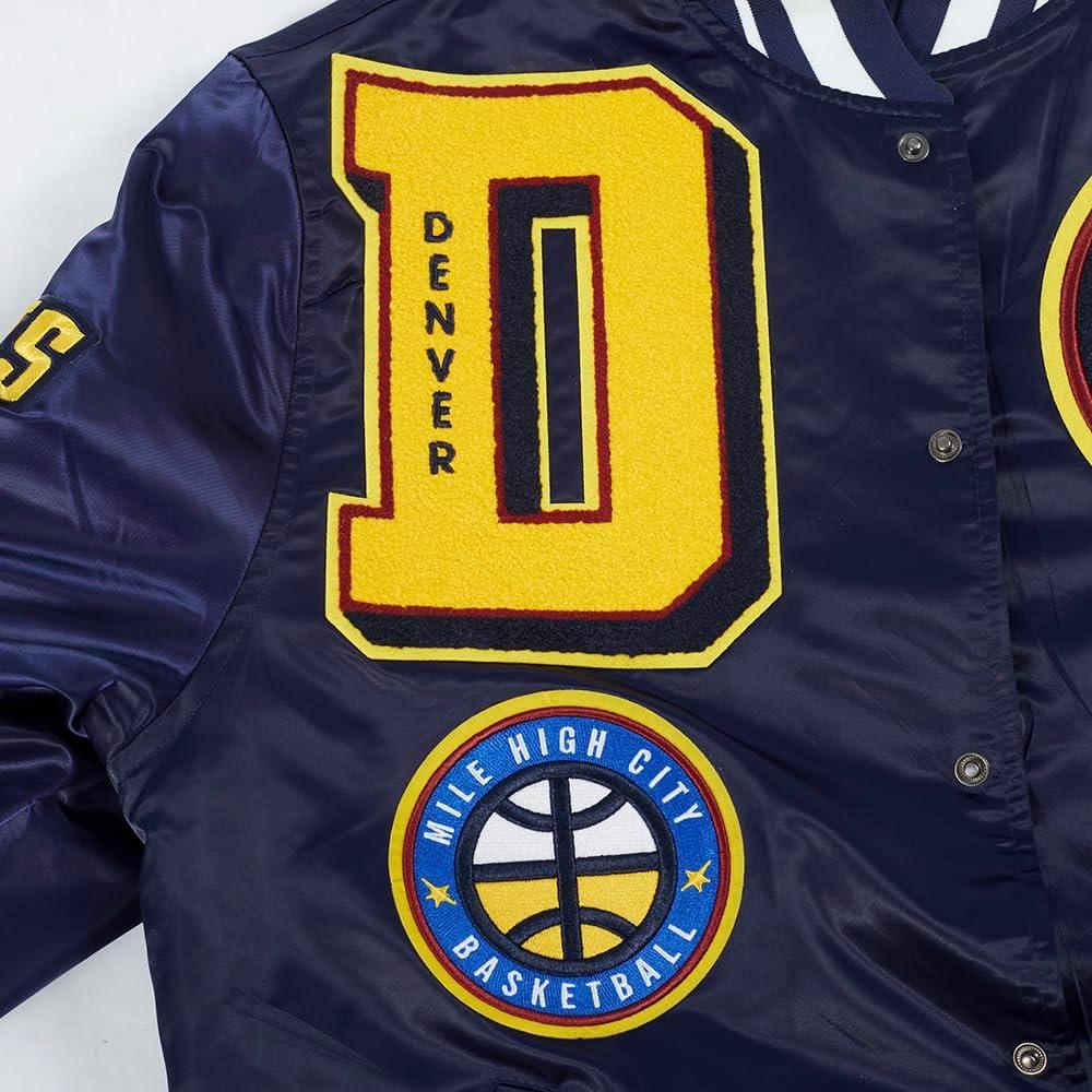 imagePro Standard Mens NBA Mash Up Satin JacketMidnight Navy