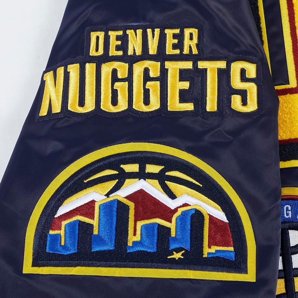 imagePro Standard Mens NBA Mash Up Satin JacketMidnight Navy