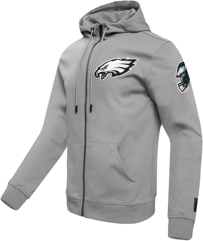imagePro Standard Mens NFL Classic Chenille Full Zip HoodieGrey