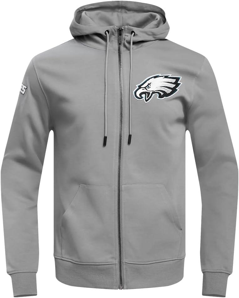 imagePro Standard Mens NFL Classic Chenille Full Zip HoodieGrey