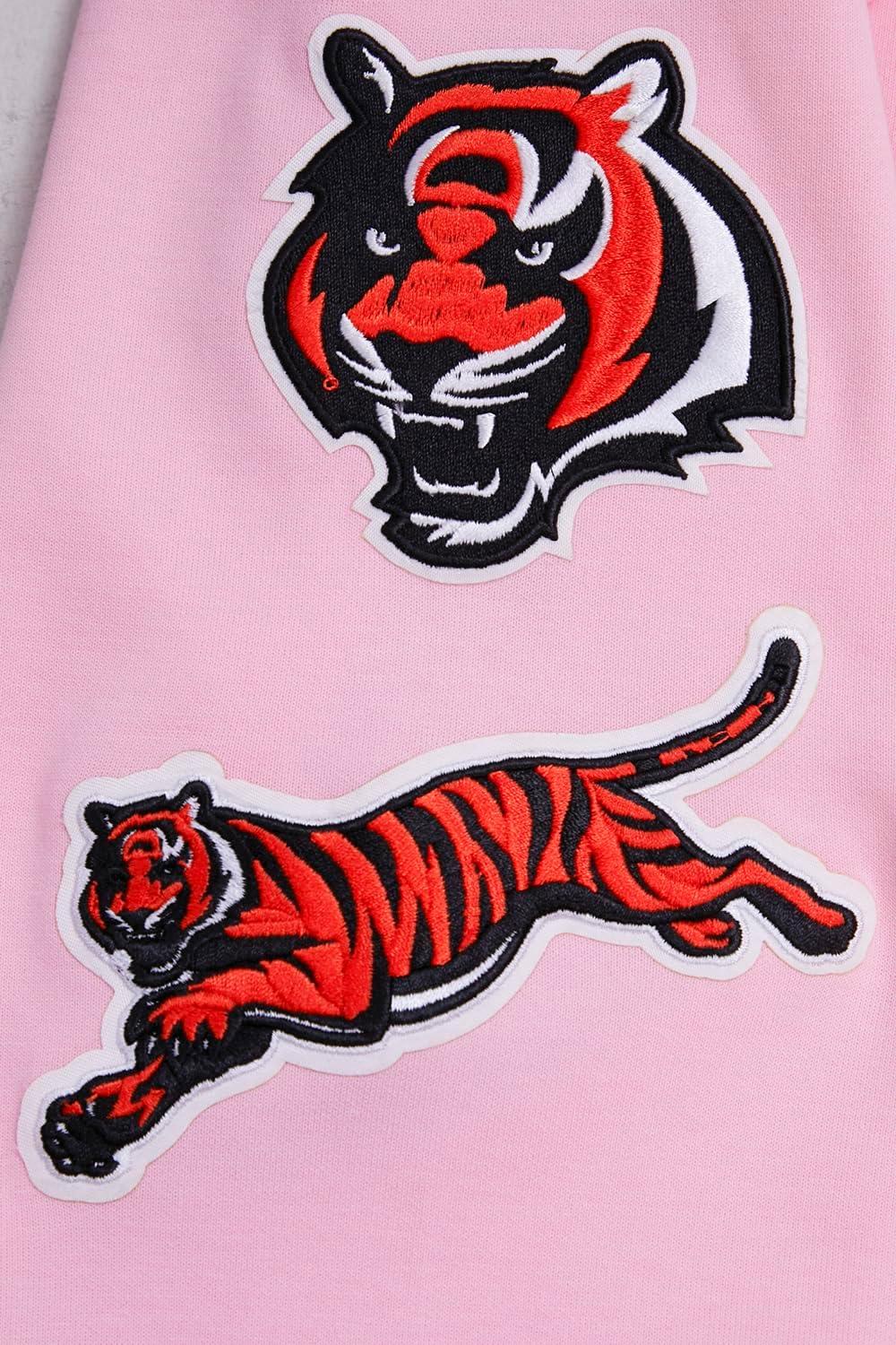imagePro Standard Mens NFL Classic Chenille Full Zip HoodiePink
