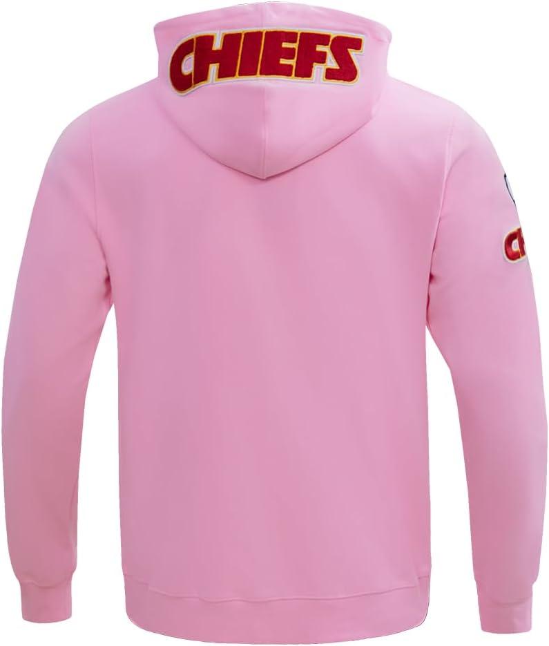 imagePro Standard Mens NFL Classic Chenille Full Zip HoodiePink