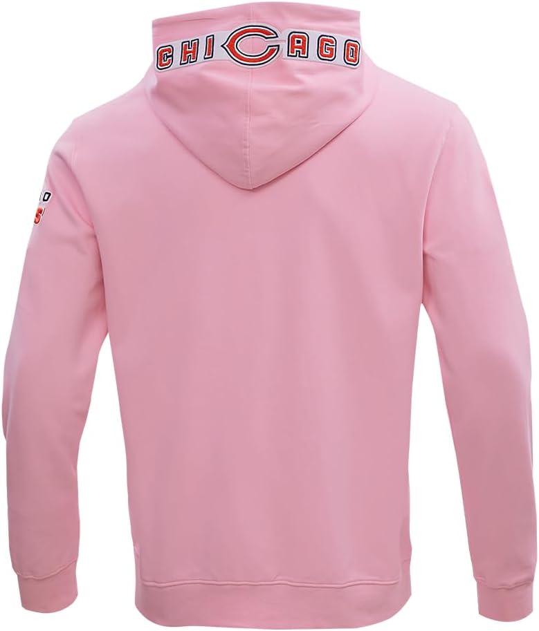 imagePro Standard Mens NFL Classic Chenille Full Zip HoodiePink