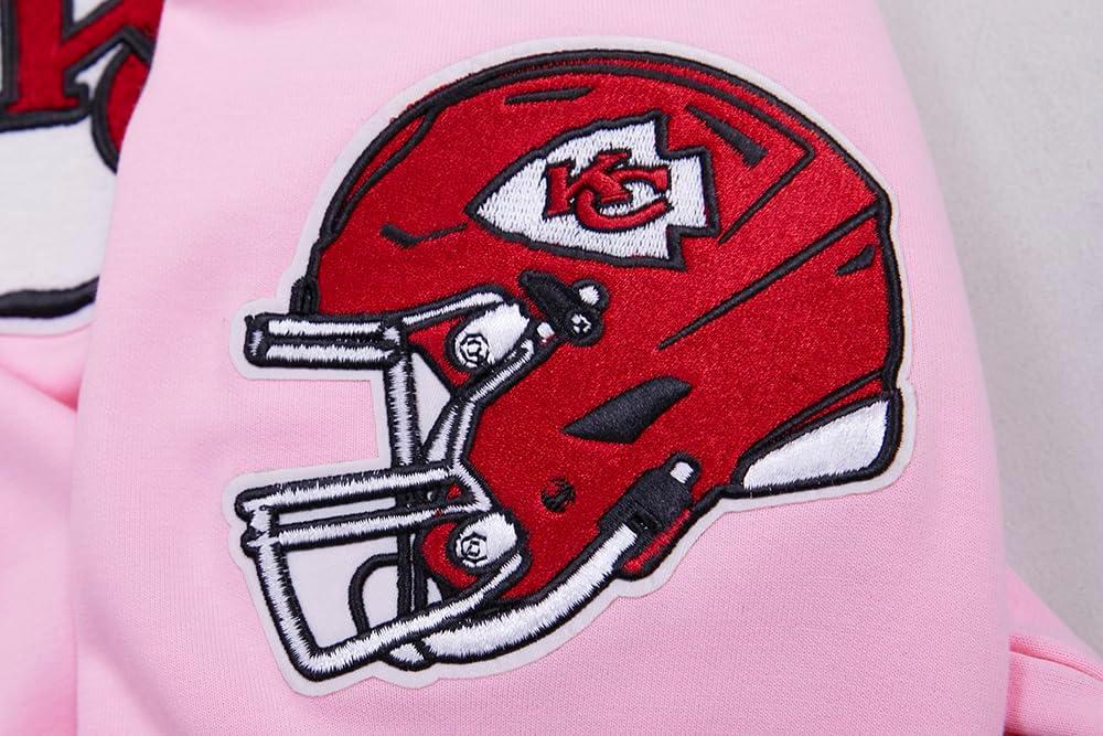 imagePro Standard Mens NFL Classic Chenille Full Zip HoodiePink