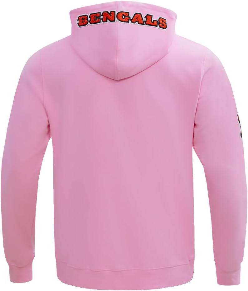 imagePro Standard Mens NFL Classic Chenille Full Zip HoodiePink