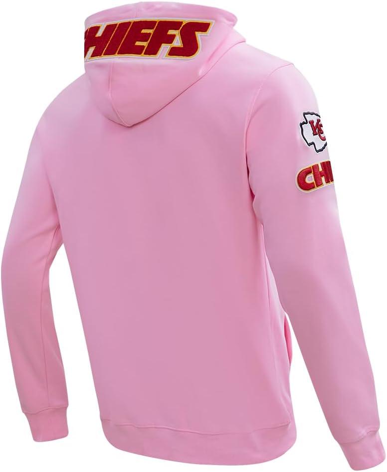 imagePro Standard Mens NFL Classic Chenille Full Zip HoodiePink
