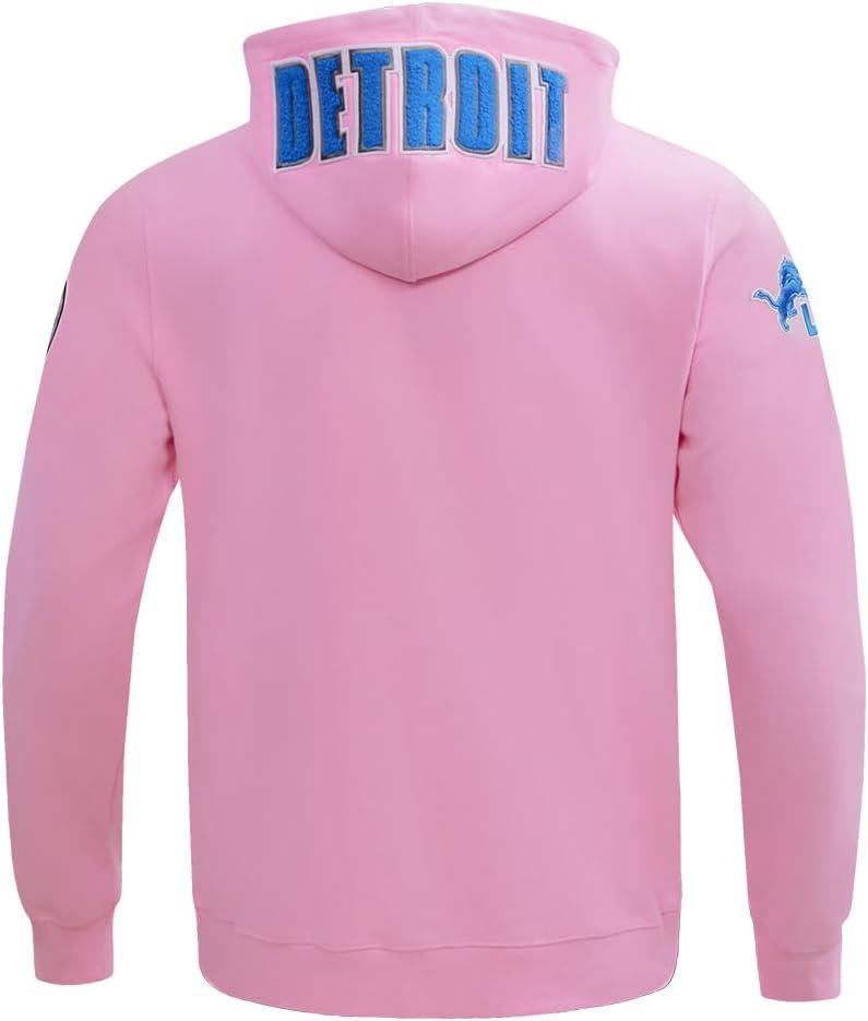 imagePro Standard Mens NFL Classic Chenille Full Zip HoodiePink