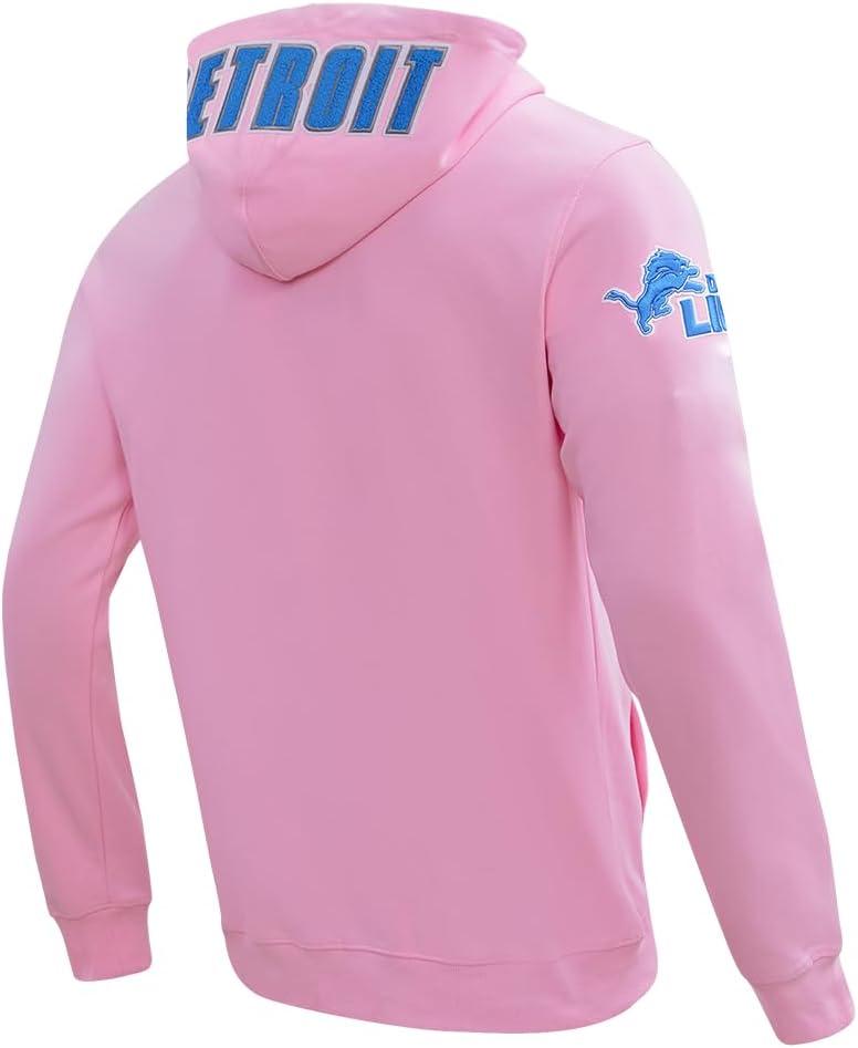 imagePro Standard Mens NFL Classic Chenille Full Zip HoodiePink