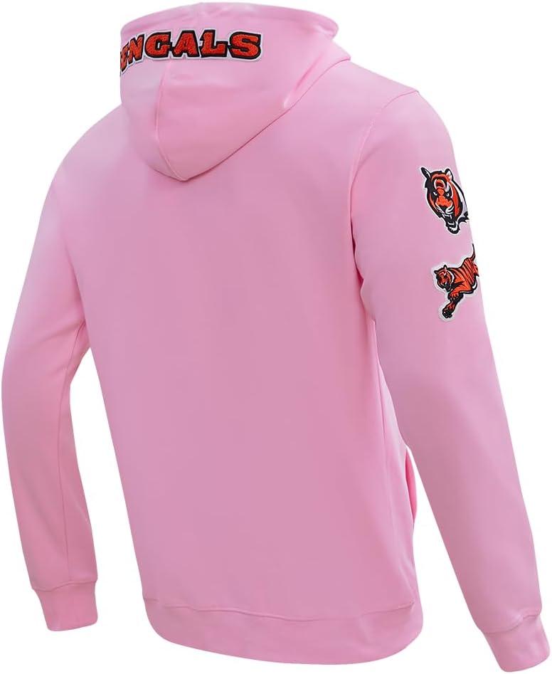 imagePro Standard Mens NFL Classic Chenille Full Zip HoodiePink