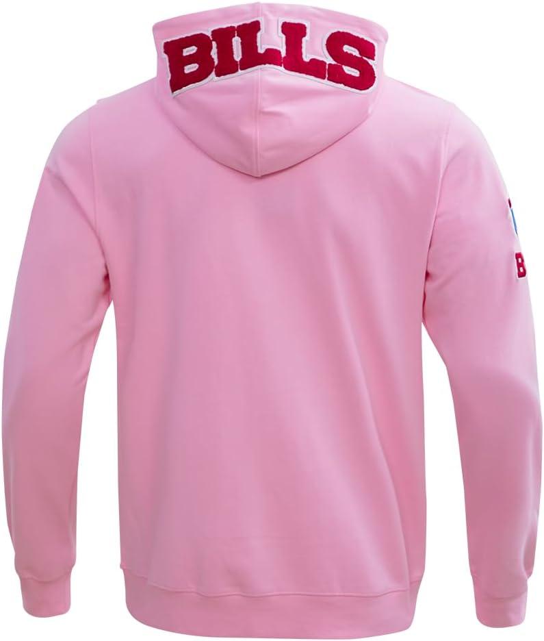 imagePro Standard Mens NFL Classic Chenille Full Zip HoodiePink