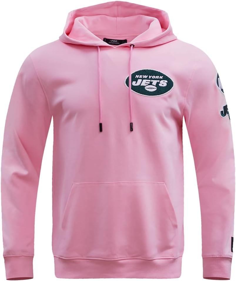 imagePro Standard Mens NFL Classic Chenille Pull Over HoodiePink
