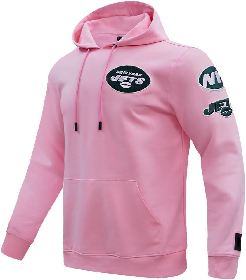 imagePro Standard Mens NFL Classic Chenille Pull Over HoodiePink