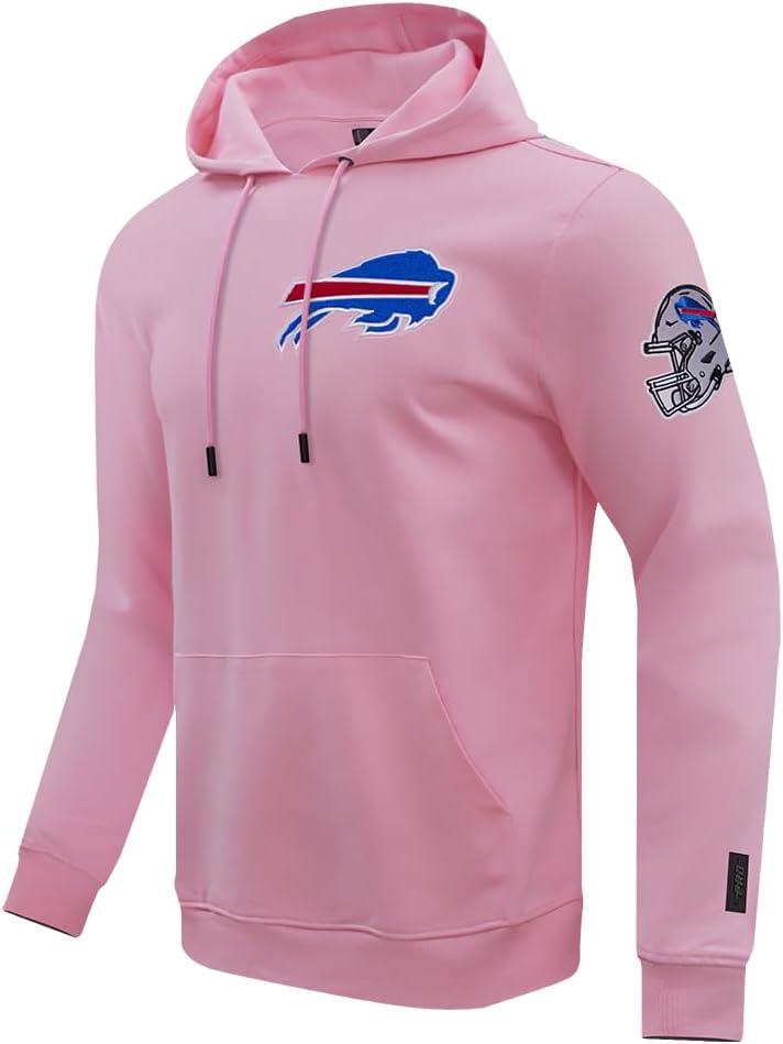 imagePro Standard Mens NFL Classic Chenille Pull Over HoodiePink