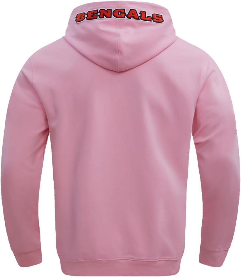imagePro Standard Mens NFL Classic Chenille Pull Over HoodiePink