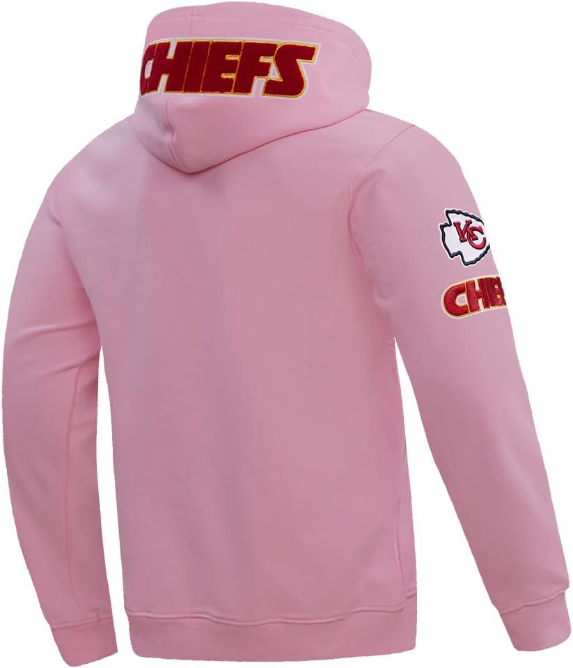 imagePro Standard Mens NFL Classic Chenille Pull Over HoodiePink