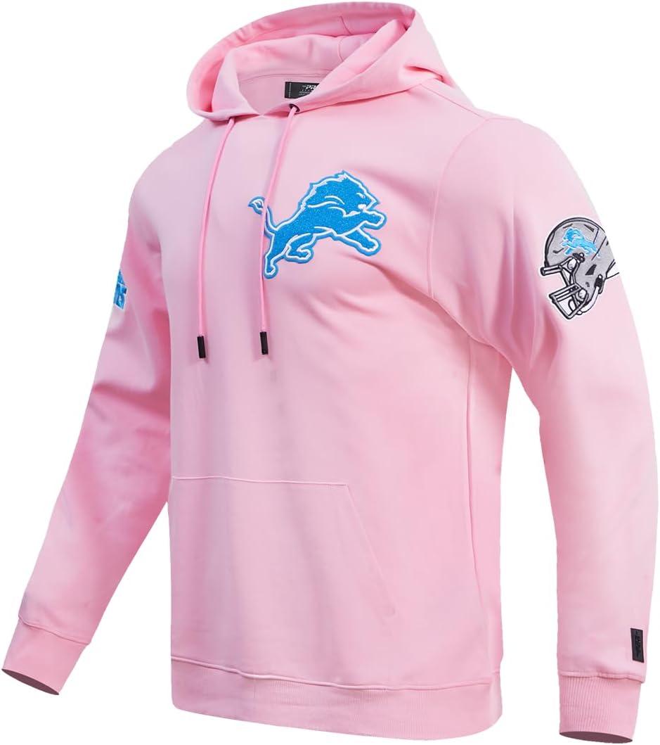 imagePro Standard Mens NFL Classic Chenille Pull Over HoodiePink