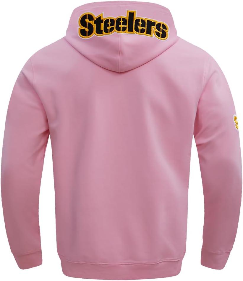 imagePro Standard Mens NFL Classic Chenille Pull Over HoodiePink