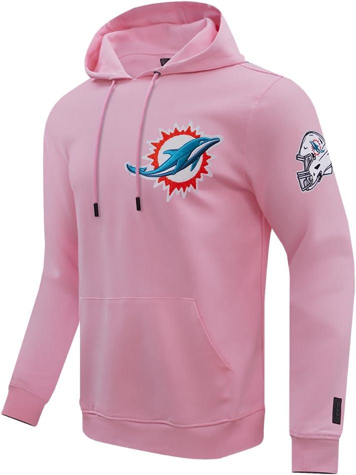 imagePro Standard Mens NFL Classic Chenille Pull Over HoodiePink