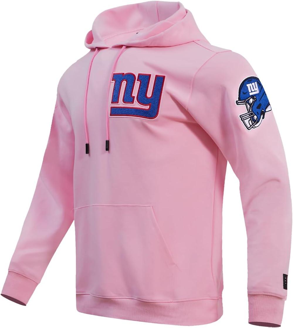 imagePro Standard Mens NFL Classic Chenille Pull Over HoodiePink