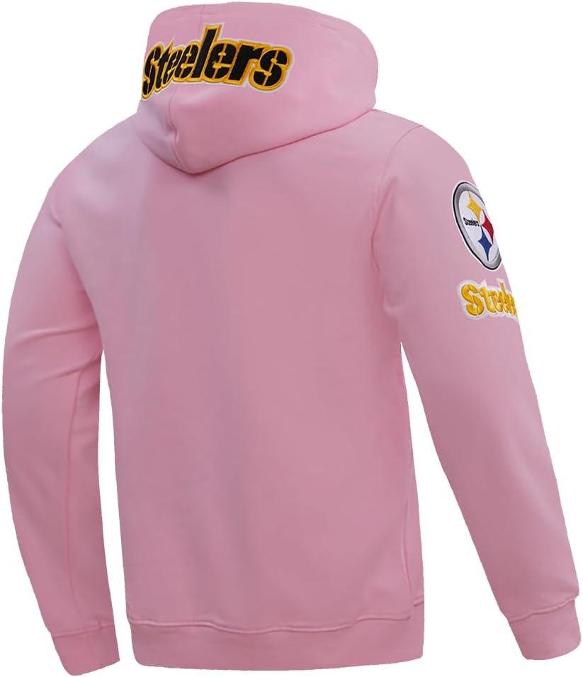 imagePro Standard Mens NFL Classic Chenille Pull Over HoodiePink