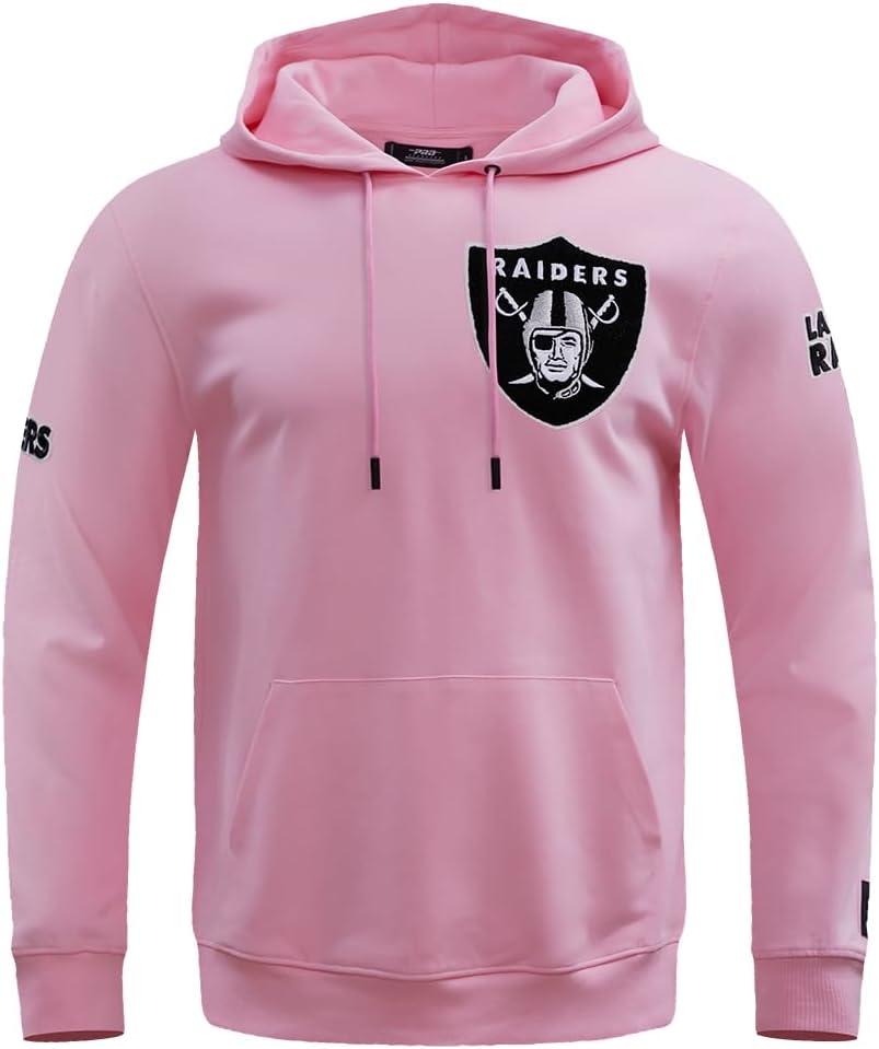 imagePro Standard Mens NFL Classic Chenille Pull Over HoodiePink