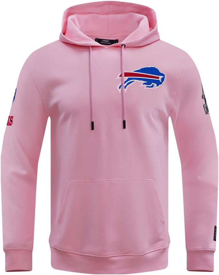 imagePro Standard Mens NFL Classic Chenille Pull Over HoodiePink