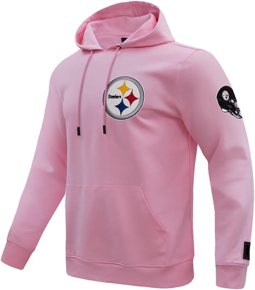 imagePro Standard Mens NFL Classic Chenille Pull Over HoodiePink