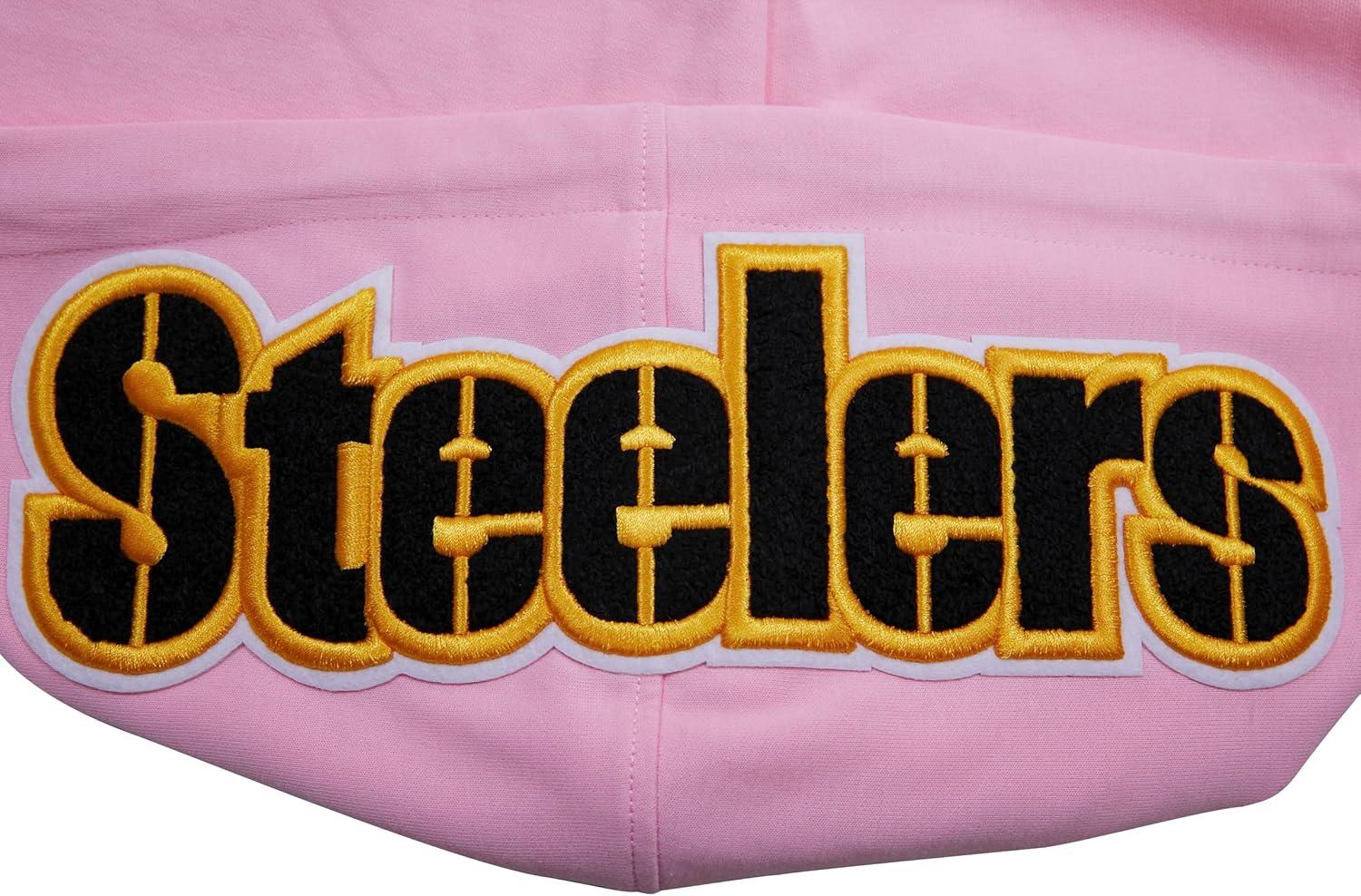 imagePro Standard Mens NFL Classic Chenille Pull Over HoodiePink