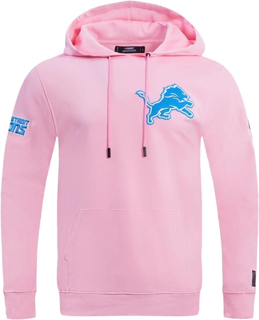 imagePro Standard Mens NFL Classic Chenille Pull Over HoodiePink