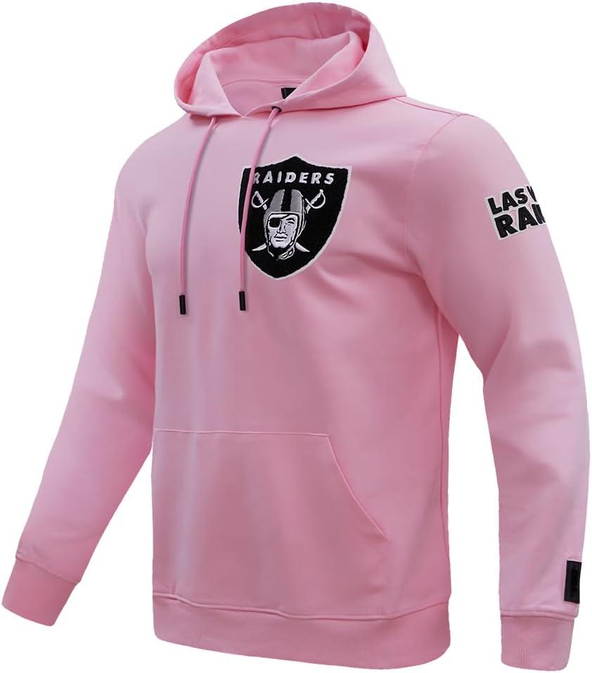 imagePro Standard Mens NFL Classic Chenille Pull Over HoodiePink
