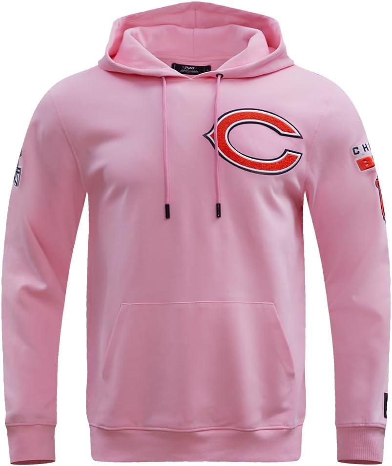 imagePro Standard Mens NFL Classic Chenille Pull Over HoodiePink