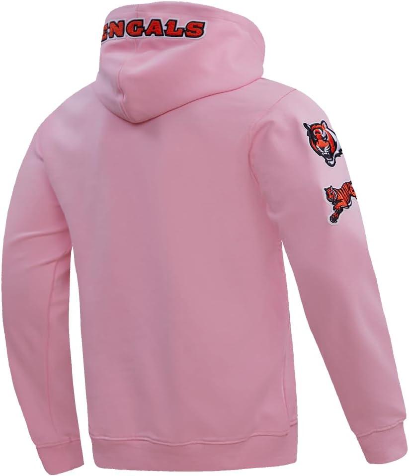 imagePro Standard Mens NFL Classic Chenille Pull Over HoodiePink