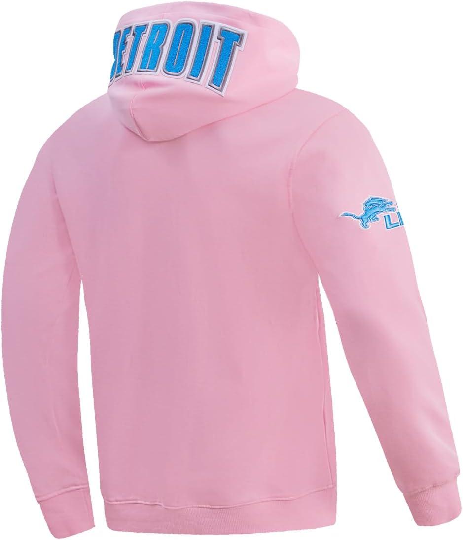 imagePro Standard Mens NFL Classic Chenille Pull Over HoodiePink