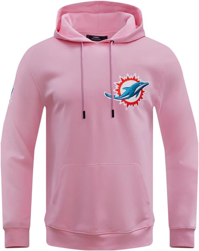 imagePro Standard Mens NFL Classic Chenille Pull Over HoodiePink