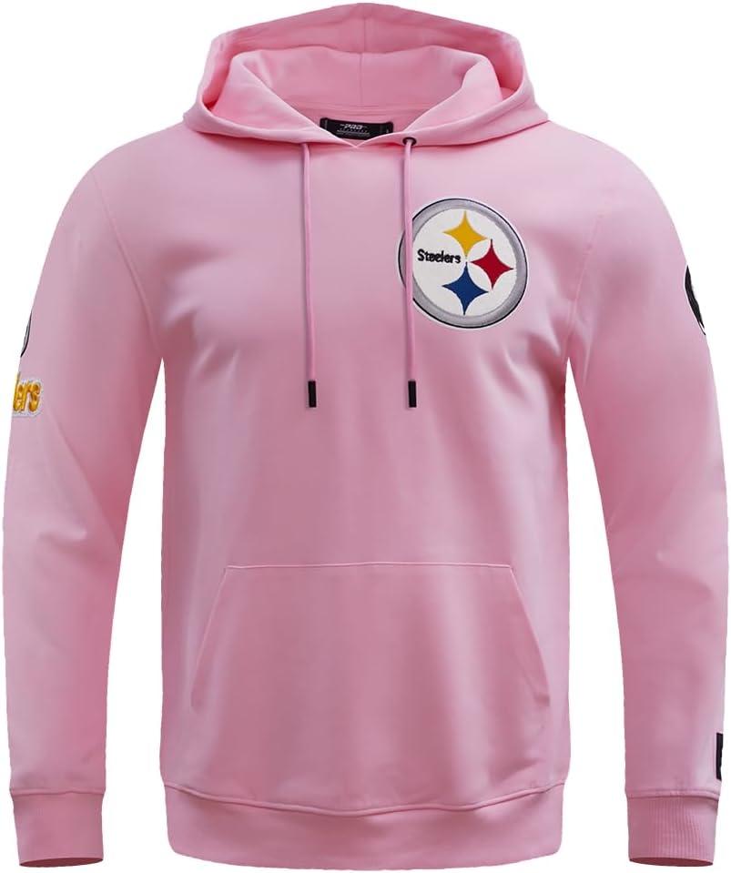 imagePro Standard Mens NFL Classic Chenille Pull Over HoodiePink